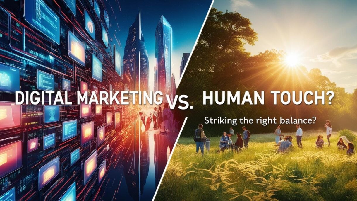 Digital Marketing vs. Human Touch: Striking the Right Balance?
