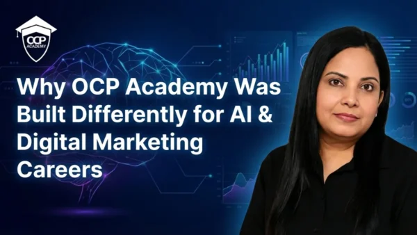 Students learning digital marketing strategy at OCP Academy classroom