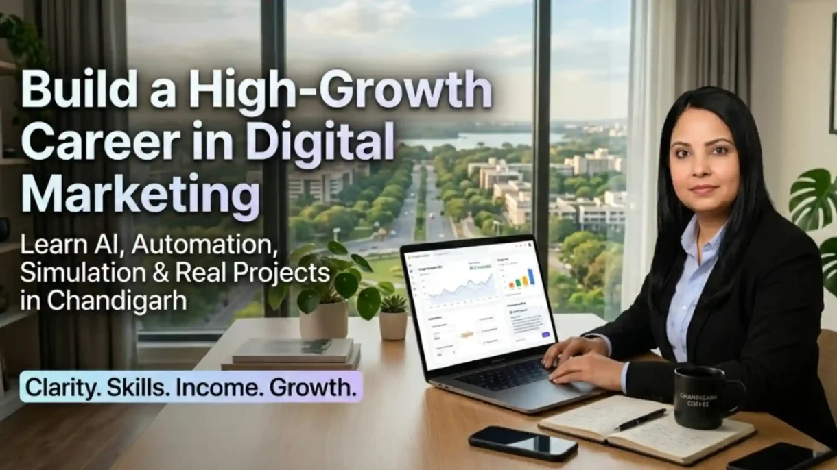 AI digital marketing course in Chandigarh with automation, simulation and real projects training